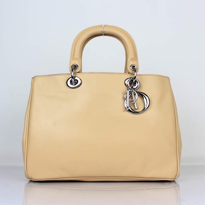 2012 New Arrival Christian Dior Original Leather Handbag - 0902 Apricot - Click Image to Close